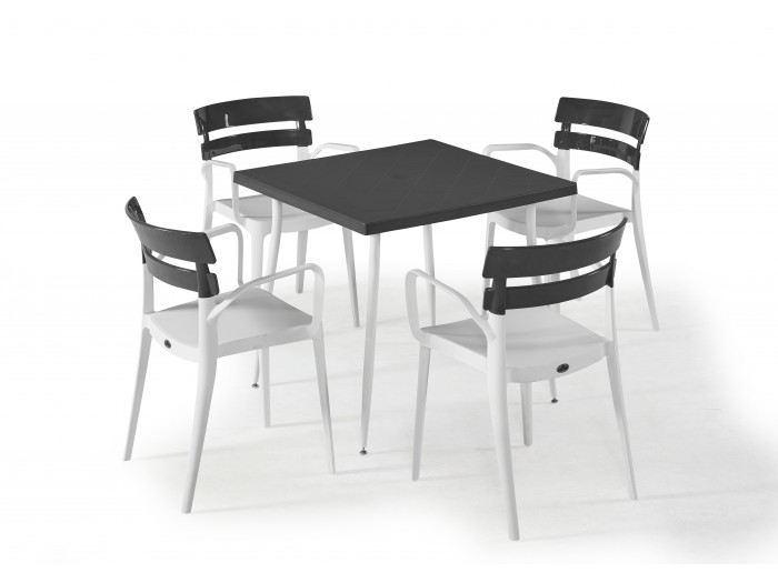 Градински комплект BERMUDA set 4 (бяло/антрацит)